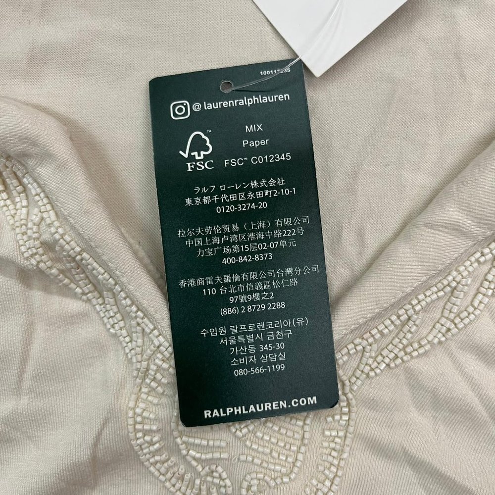 NWT Lauren Ralph Lauren 1pc top - Picture 4 of 8